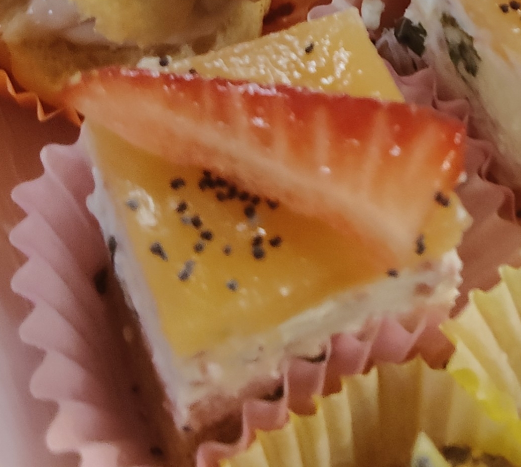 Cheesecake con bresaola e gelatina di melone (Base taralli).
